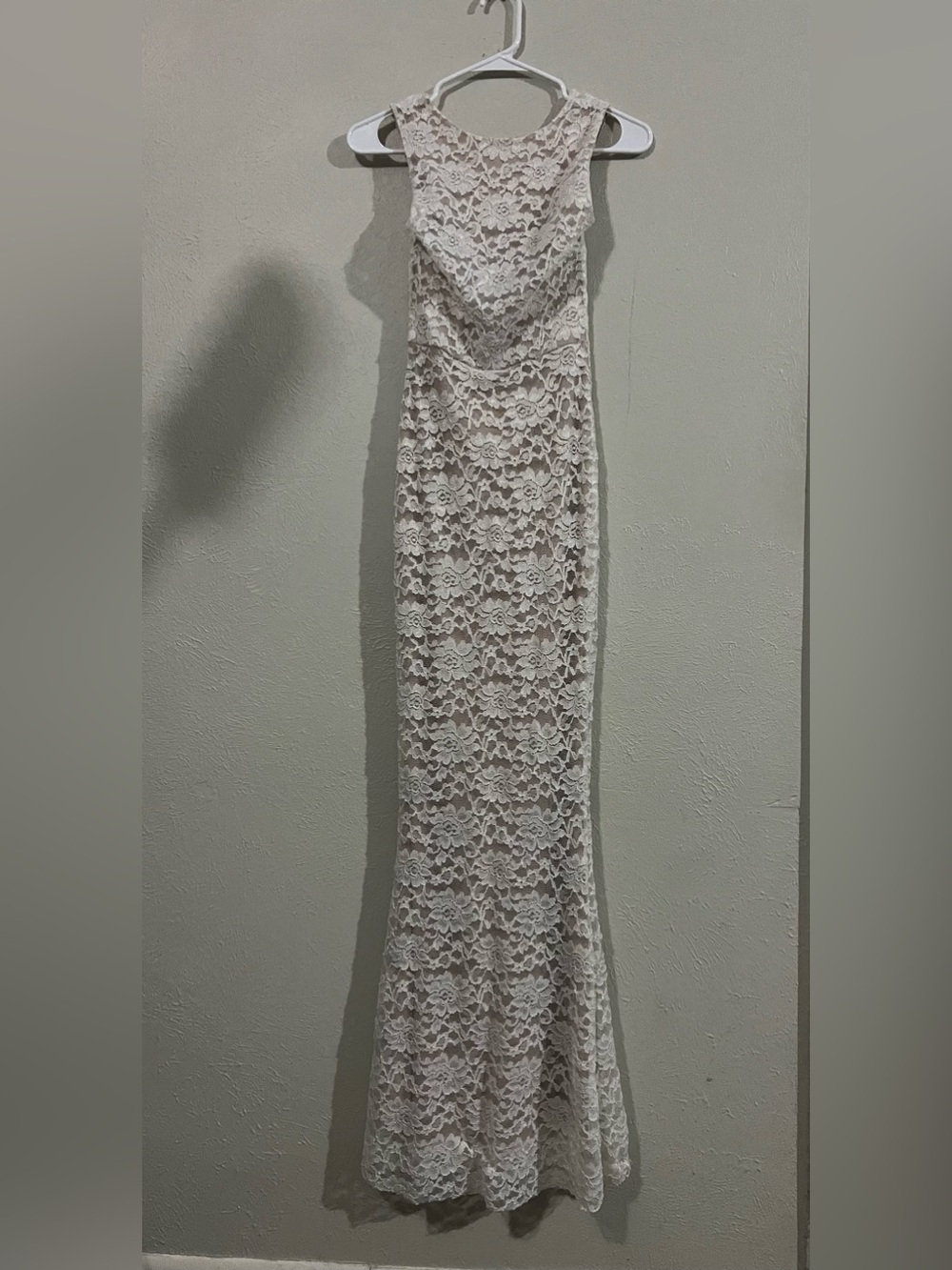 Baltic Born Ivory Floral Lace Maxi Gown size XS